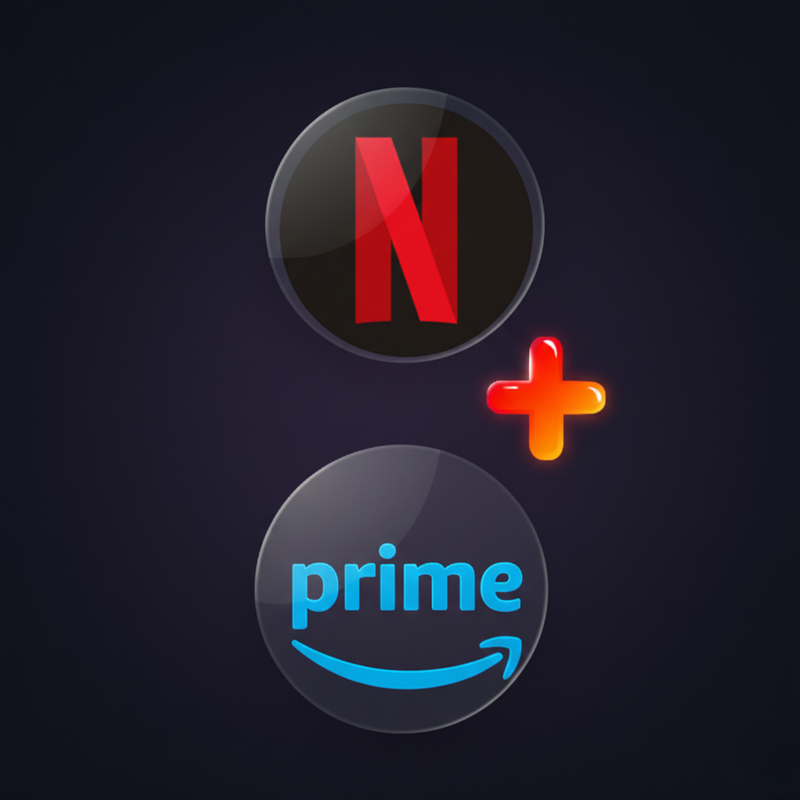 Netflix + Prime Subscription 4K Combo